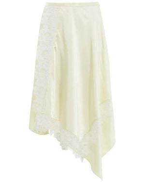 3.1 Phillip Lim Lace-Trim Midi Skirt - White