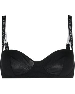 Stella McCartney Bh Mit Blumenspitze - Schwarz