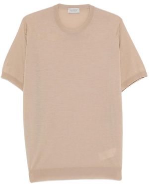 John Smedley Namaste Crew-Neck T-Shirt - Natural