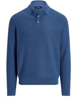 Ralph Lauren Long-Sleeve Polo Sweater - Blue