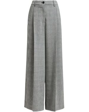 Essentiel Antwerp Check-Pattern Pants - Grey