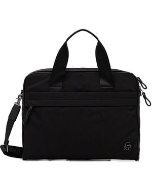 Karl Lagerfeld Laptoptas Met Logo-Applicatie - Zwart