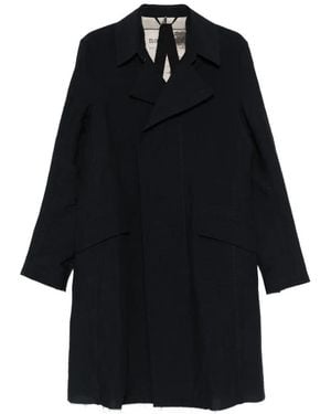 Masnada Ausgefranster Mantel - Schwarz