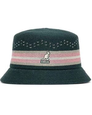 Kangol Cappello Bucket A Righe - Verde