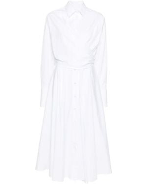 Viktor & Rolf Shirt Wrap Maxi Dress - White