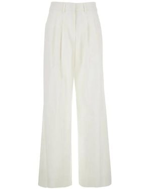 PT Torino Frankie Pleated Trousers - White