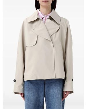 Save The Duck Greta Zip-Up Trench Jacket - Natural