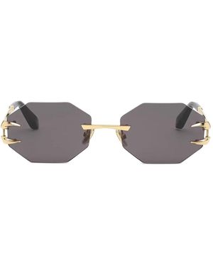 Roberto Cavalli Geometric-Frame Sunglasses - Grey