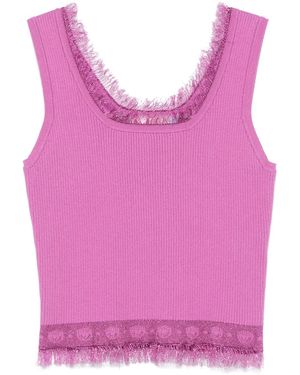 Chiara Ferragni Logomania Knitted Top - Pink