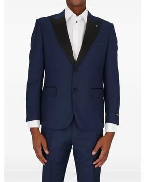 Scotch & Soda Satin-Lapels Suits - Blue