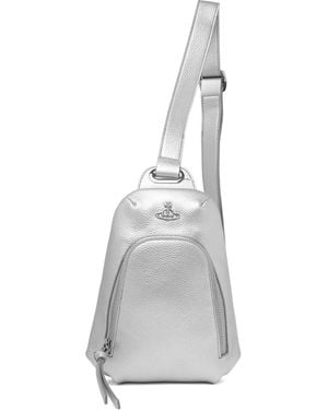 Vivienne Westwood Zip-Fastening Sling Bag - White