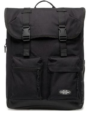 Eastpak Medium Icon Topload Buckle-Fastening Flap Backpack - Black