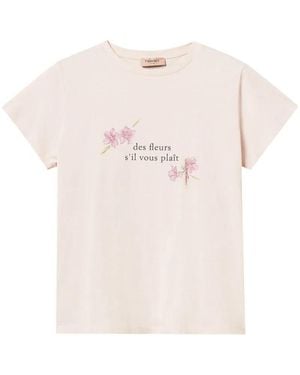 Twinset Regular T-Shirt With Print - Pink