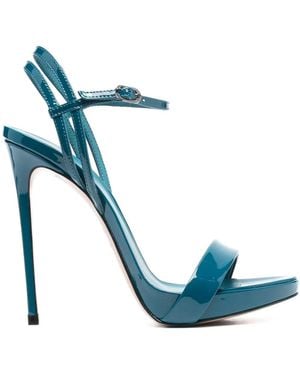 Le Silla Gwen 120Mm Patent-Leather Sandals - Blue