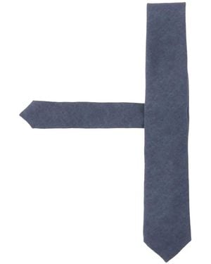 BOSS Textured-Finish Tie - Blue