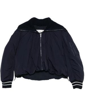 Sea Mirian Ribbed-Cuffs Jacket - Blue