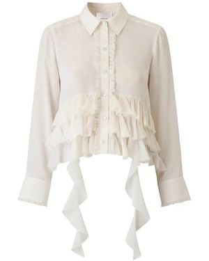 Cinq À Sept Nori Ruffled Shirt - White