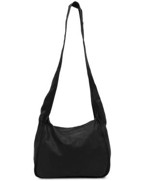 Guidi Leather Shoulder Bag - Black