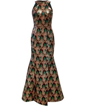 Mary Katrantzou Robe Longue Alethea - Vert