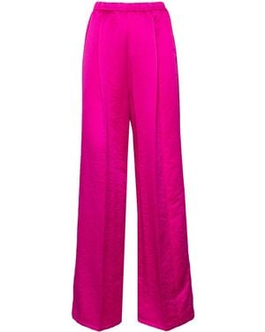Forte Forte Pantaloni A Gamba Ampia - Rosa