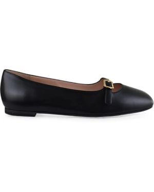 Bally Ballerines Rina En Cuir - Noir