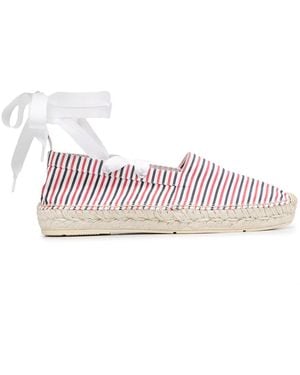 Thom Browne Seersucker Cotton Espadrilles - Pink