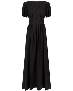 Grifoni Fitted-Waist Maxi Dress - Black