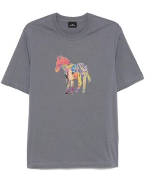 Paul Smith ゼブラプリント Tシャツ - グレー