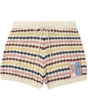 Zimmermann Drawstring Knitted Shorts - Natural