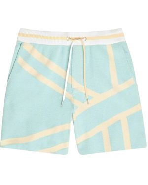 SER.O.YA Printed Bermuda Shorts - Blue