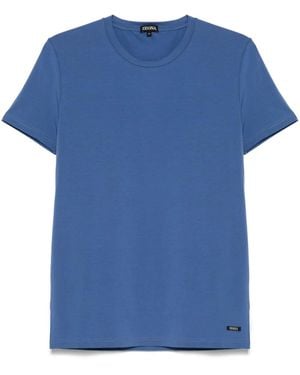 ZEGNA ラウンドネック Tシャツ - ブルー