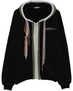 Ambush Hoodie mit Code-Print - Schwarz