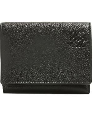 Loewe Trifold Leather Wallet - ブラック