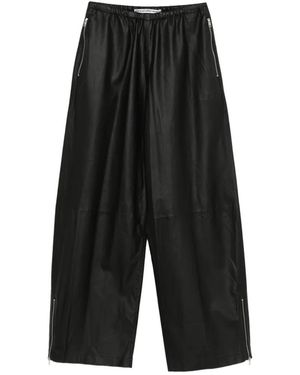 Alexander Wang Elasticated-Waistband Pants - Black