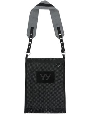OPEN YY Mesh Cross Body Bag - Black