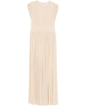 Zimmermann Pleated Sleeveless Midi Dress - White
