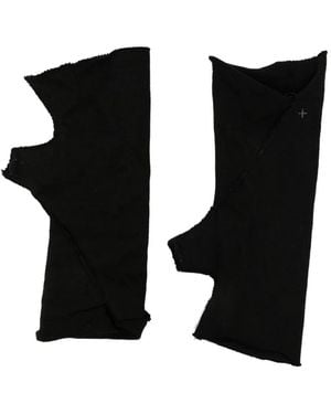 Ma+ Lined Fingerless Gloves - Black