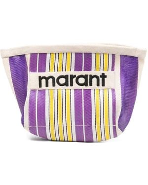 Isabel Marant Striped Clutch Bag - Purple
