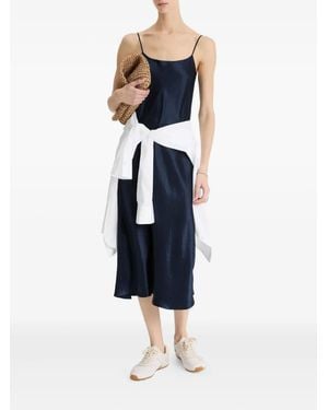 Vince Slip Midi Dress - Blue