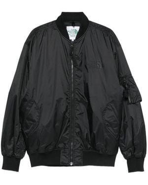 Junya Watanabe Logo-Embroidered Bomber Jacket - Black