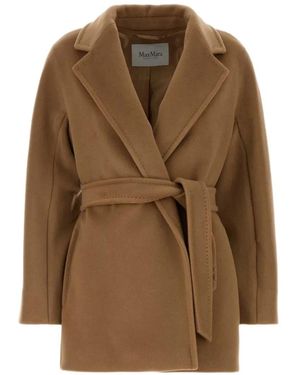 Max Mara Mondina Belted Wool Coat - Brown