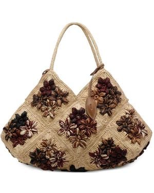 AFAR Desire Floral Tote Bag - Natural