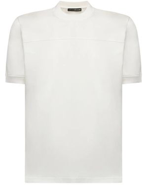 Giuliano Galiano Crew Neck Cotton T-Shirt - White