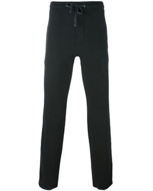 James Perse Drawstring-Waist Track Trousers - Black
