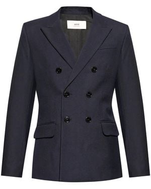 Ami Paris Blazer Doppiopetto - Blu