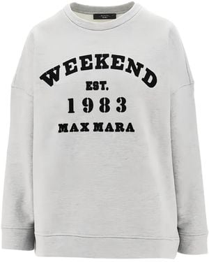 Weekend by Maxmara Gommoso Cotton Sweatshirt - Grey