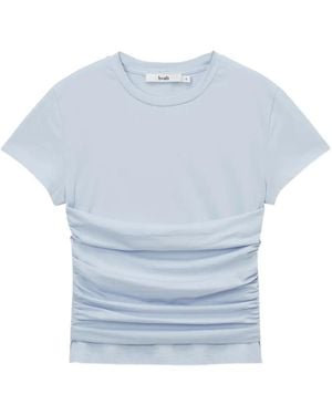 B+ AB Ruched-Detail T-Shirt - Blue
