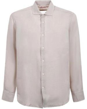 Mc2 Saint Barth Long-Sleeve Linen Shirt - Pink