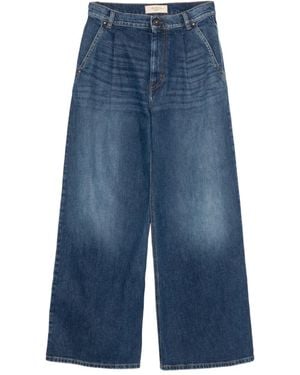 Weekend by Maxmara Pleated-Front Jeans - Blue