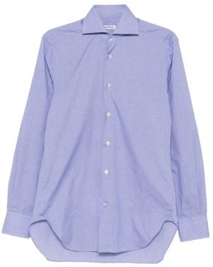 Kiton Button-Up Shirt - Purple